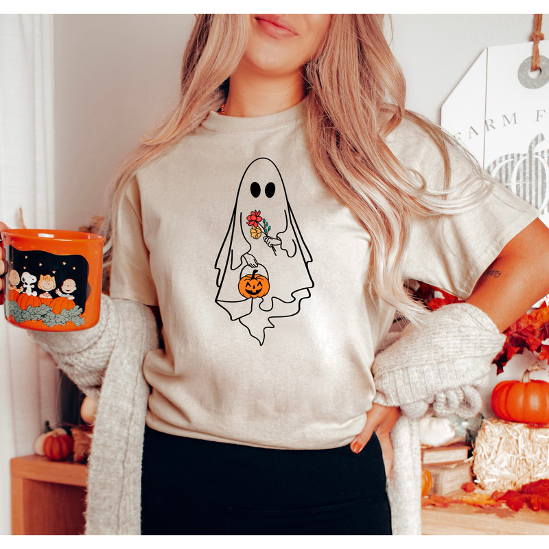 Vintage Halloween Sweatshirt, Ghost Halloween Shirt for Women, Fall Shirts, Halloween Sweater - 4.jpg