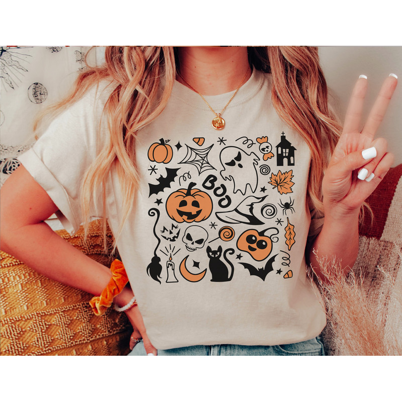 Vintage Halloween Sweatshirt, Halloween Sweater, Halloween Shirts for Women, Halloween Crewneck, Fall Sweatshirts - 3.jpg