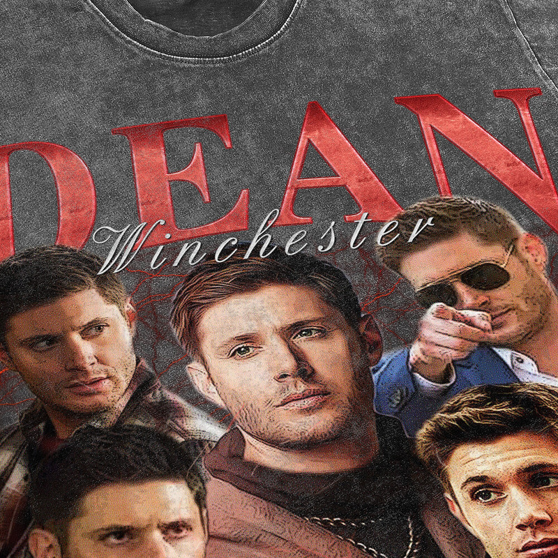 Dean Winchester Vintage Washed T-Shirt, Supernatural Homage Tee,Funny Shirt For Women Gift,Retro 90s Tee For Men Gift - 3.jpg