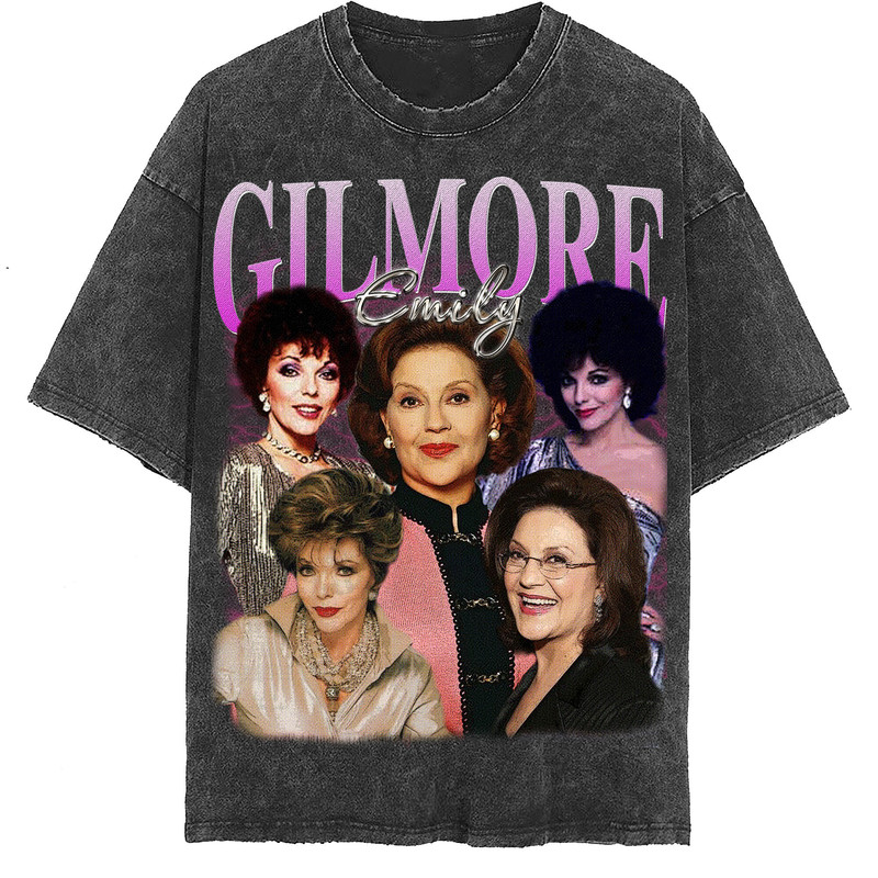 Emily Gilmore Vintage Washed Shirt, Actor Homage Graphic Unisex T-Shirt, Retro 90's Fans Tee Gift - 2.jpg