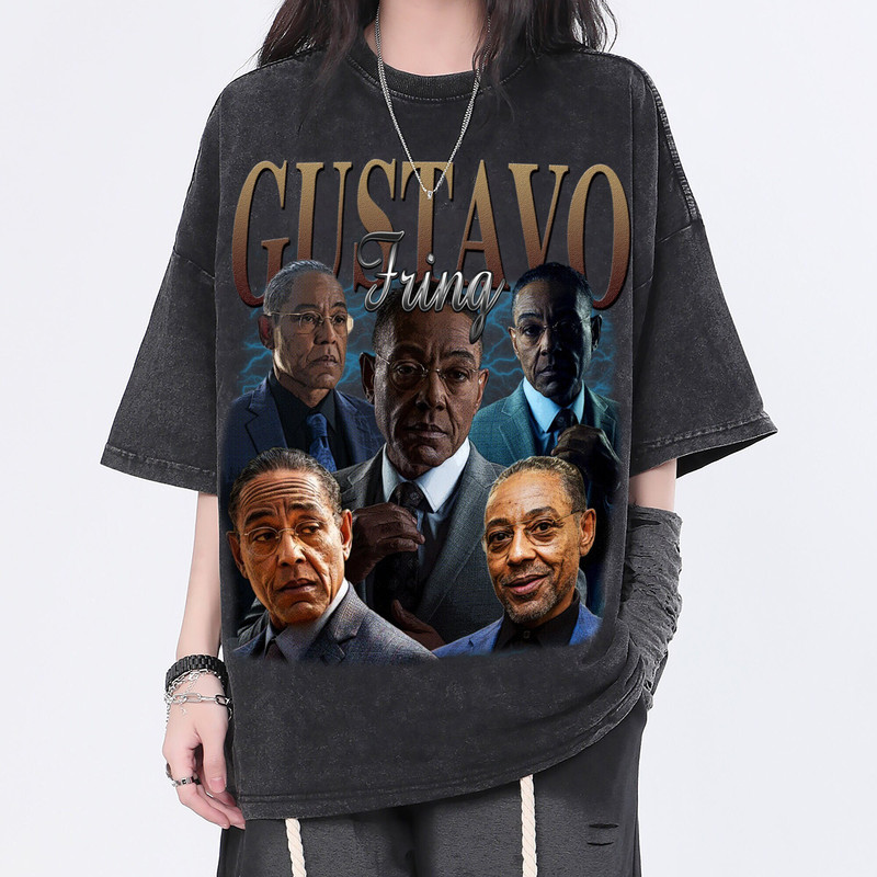 Gustavo Fring Vintage Washed T-Shirt, Breaking Bad Homage Tee,Funny Shirt For Women Gift,Retro 90s Tee For Men Gift - 1.jpg