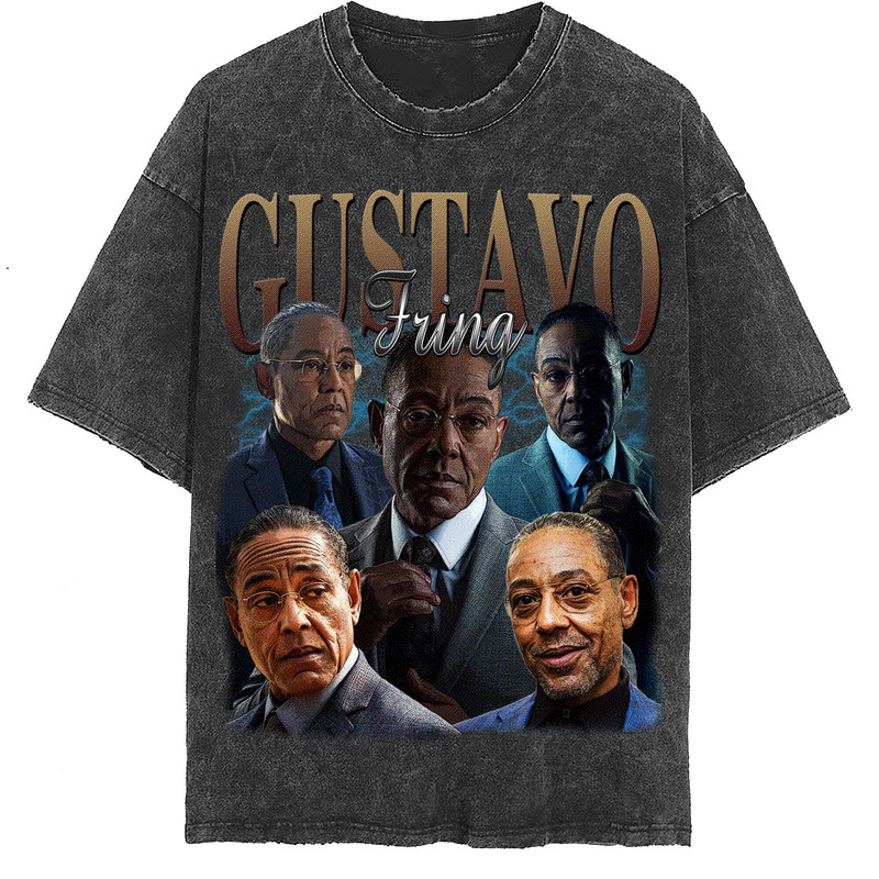 Gustavo Fring Vintage Washed T-Shirt, Breaking Bad Homage Tee,Funny Shirt For Women Gift,Retro 90s Tee For Men Gift - 2.jpg