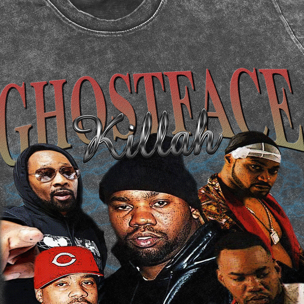 Ghostface Killah Vintage Washed Shirt,Hiphop RnB Rapper Singer Homage Graphic Unisex T-Shirt, Bootleg Retro 90's Fans Tee Gift - 3.jpg