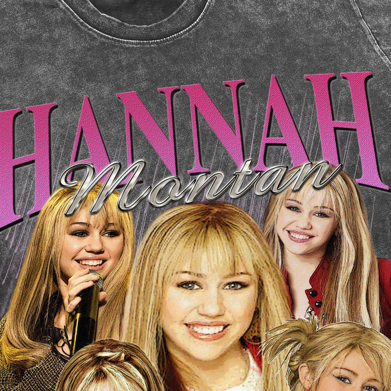 Hannah Montana Vintage Washed Shirt, Actor Retro 90's T-Shirt, Fans Gift For Women, Homage Tee For Men - 3.jpg