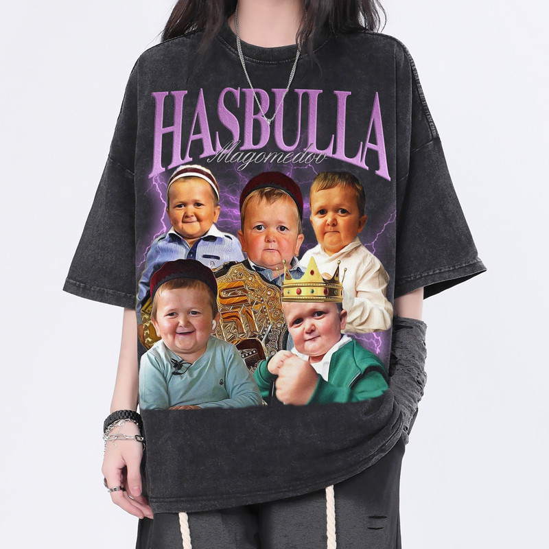 Hasbulla Magomedov Vintage Homage Shirt, King Hasbulla Washed Shirt, Funny Internet Icon Legend Meme Gift, Humor T-shirt - 1.jpg