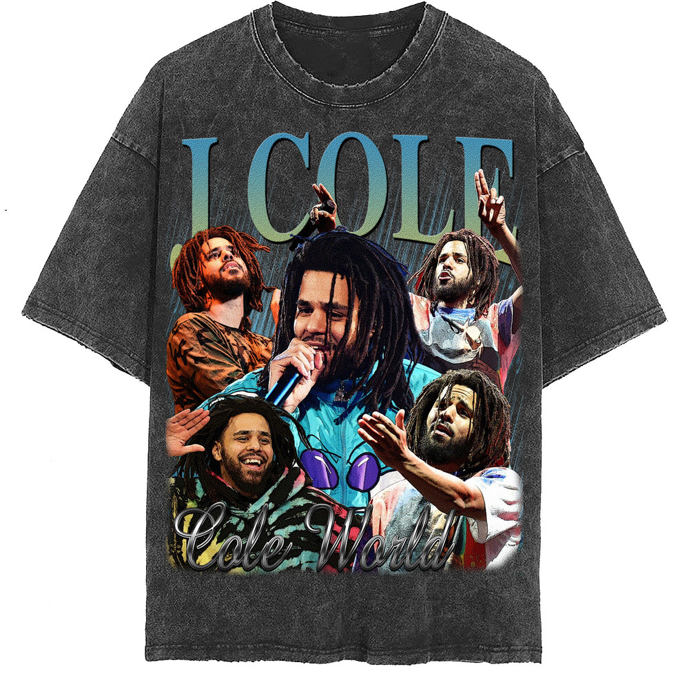 J Cole Vintage Washed Shirt, Hip hop RnB Rap Unisex Homage Tee,inspired Morena Fans Gift For Women, Retro 90's T-Shirt For Men - 2.jpg
