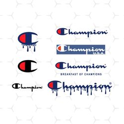 champion dripping logo svg bundle, trending svg, champion logo svg, champion brand svg, champion fashion svg