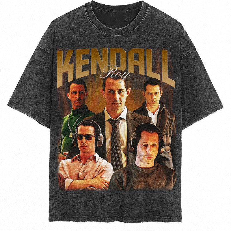 Kendall Roy Vintage Washed T-Shirt, Roman Roy Homage Tee,Funny Shirt For Women,Retro 90s Tee For Men - 2.jpg
