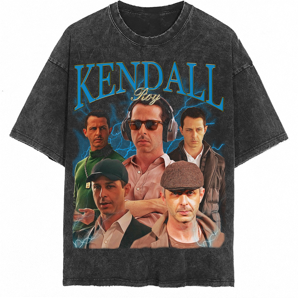 Kendall Roy Vintage Washed T-Shirt, Roman Roy Homage Tee,Funny Shirt For Women,Retro 90s Tee For Men - 2.jpg