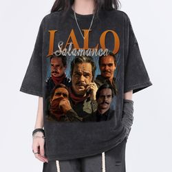 lalo salamanca vintage washed shirt, actor homage graphic unisex t-shirt, bootleg retro 90s fans tee gift