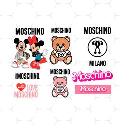 moschino logos svg bundle, trending svg, moschino svg, moschino logo svg, moschino brand svg, moschino fashion, moschino
