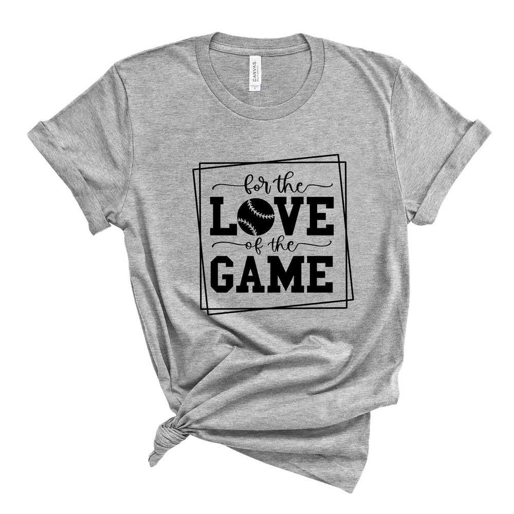 For The Love Of The Game TShirt, Baseball Game T-Shirt,Baseball Shirt,Summer Vibes Shirt,Baseball Inspired Shirt for Sports Enthusiasts - 3.jpg