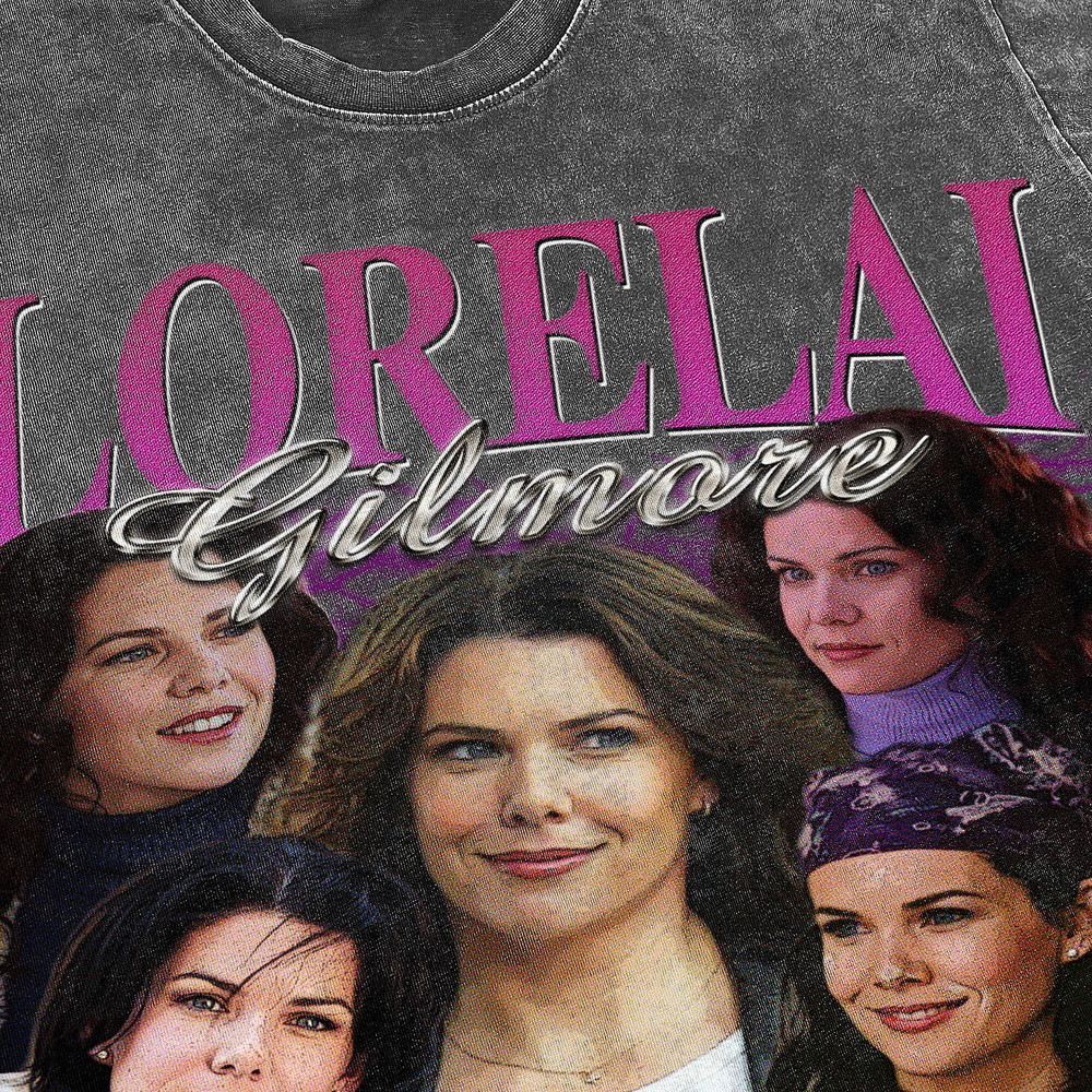 Lorelai Gilmore Vintage Washed Shirt, Actor Retro 90's T-Shirt, Fans Gift For Women, Homage Tee For Men - 3.jpg