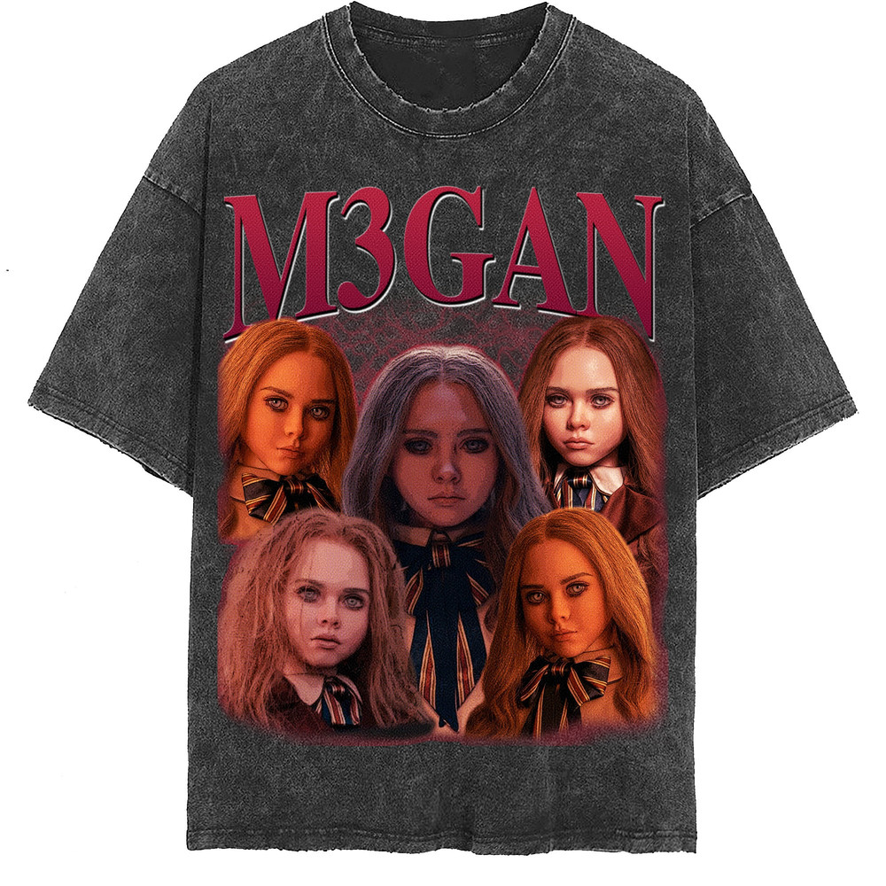 M3gan Vintage Washed Shirt, Actor Retro 90's T-Shirt, Fans Gift For Women, Homage Tee For Men - 2.jpg