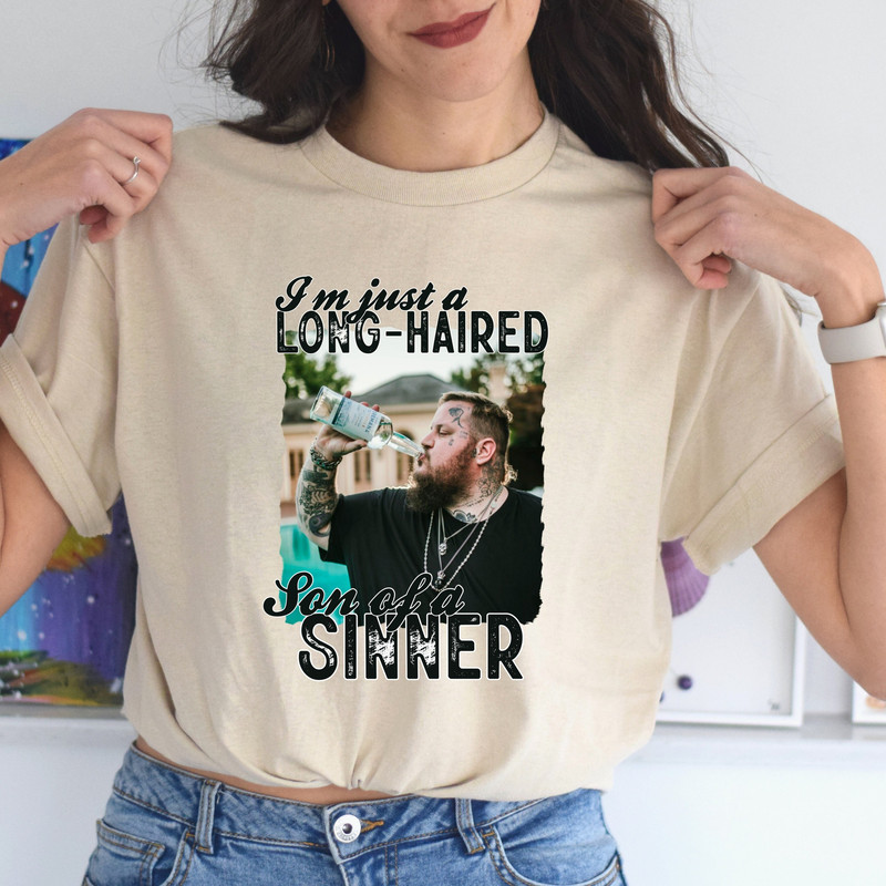 Jelly Roll American Rock Singer T-shirt, Son of a Sinner Shirt, Western Shirt, Beer Shirt, Cowboys Shirt, Folk Music Shirt,Gift For Her - 1.jpg