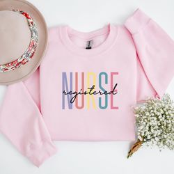registered nurse sweatshirt for women, rn shirt for registered nurse, nursing shirt for nurse, gift for registered nurse