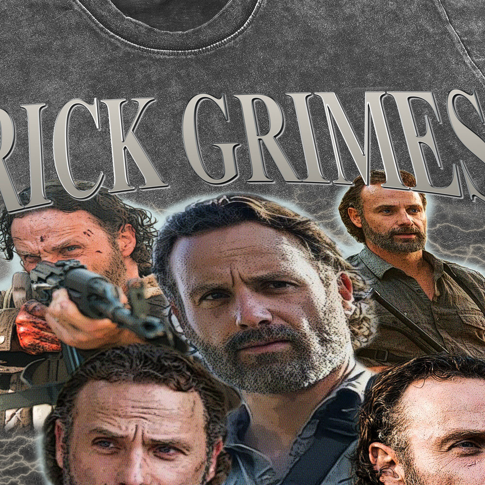 Rick Grimes Vintage Washed Shirt, Actor Retro 90's Unisex T-Shirt, Fans Gift For Women, Homage Tee For Men - 3.jpg