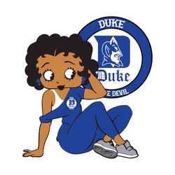 duck blue devil betty boop, sport svg, football svg, betty boop svg, sexy betty boop, love football, duck blue devil log