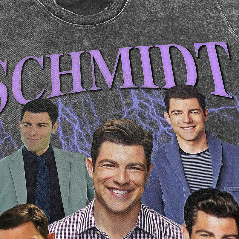 Schmidt Vintage Washed T-Shirt, Top Funny TV Icon Homage Tee,Funny Shirt For Women,Retro 90s Tee For Men - 3.jpg