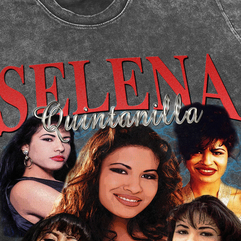 Selena Quintanilla Vintage Washed Shirt, Tejano RnB Pop Singer Homage Graphic Unisex T-Shirt, Bootleg Retro 90's Fans Tee Gift - 3.jpg