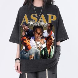 asap rocky vintage washed shirt, hip hop rnb rap unisex homage tee,inspired morena fans gift for women, retro 90s t-shir