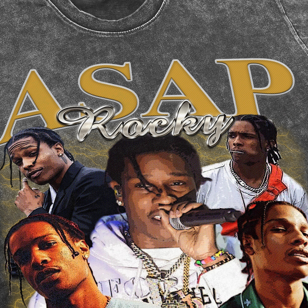 ASAP Rocky Vintage Washed Shirt, Hip hop RnB Rap Unisex Homage Tee,inspired Morena Fans Gift For Women, Retro 90's T-Shirt For Men - 3.jpg
