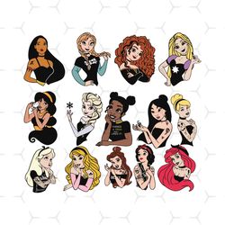disney princess bundle, trending svg, disney princess svg, disney svg, punk disney princess, punk princess svg, princess