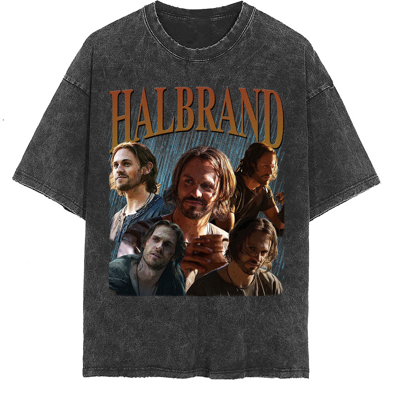 Halbrand Vintage Washed Shirt, Actor Homage Unisex T-Shirt, Fans Gift For Women, Retro 90's Tee For Men - 2.jpg