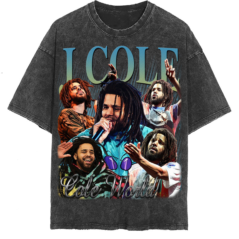 J Cole Vintage Washed Shirt, Hip hop RnB Rap Unisex Homage Tee,inspired Morena Fans Gift For Women, Retro 90's T-Shirt For Men - 2.jpg