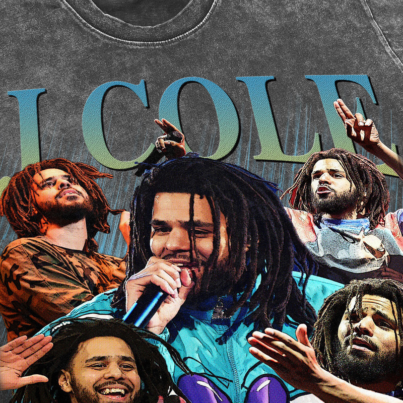 J Cole Vintage Washed Shirt, Hip hop RnB Rap Unisex Homage Tee,inspired Morena Fans Gift For Women, Retro 90's T-Shirt For Men - 3.jpg