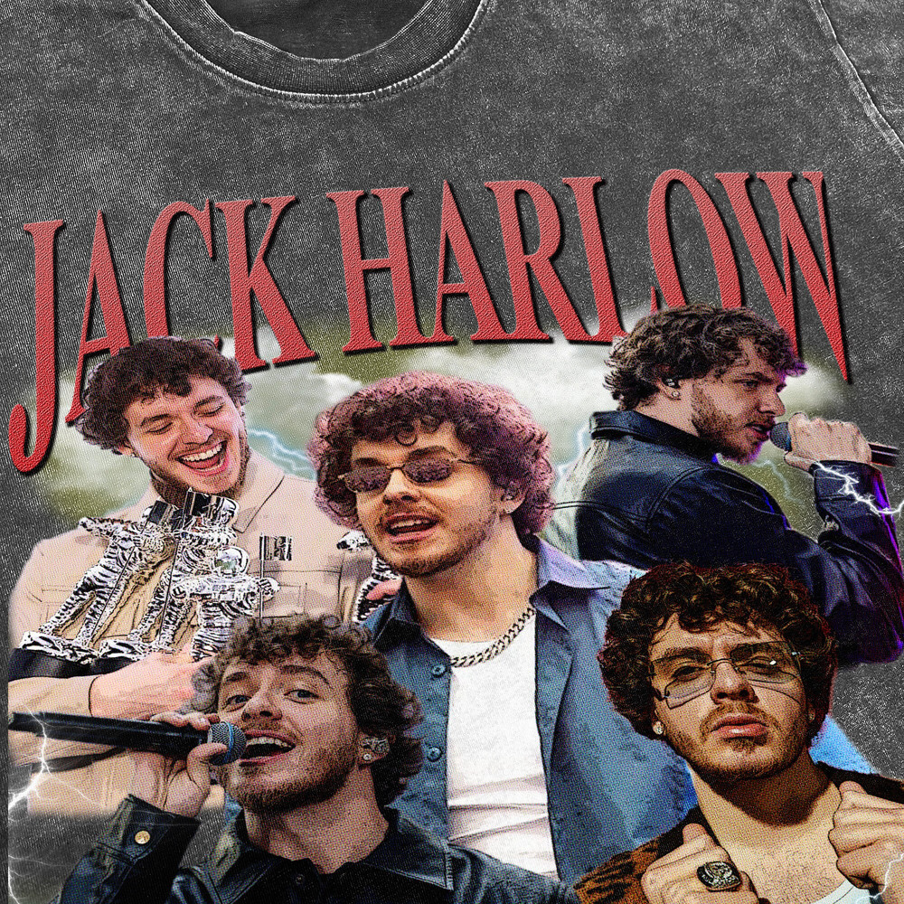 Jack Harlow Vintage Washed Shirt, Hip hop RnB Rap Unisex Homage Tee,inspired Morena Fans Gift For Women, Retro 90's T-Shirt For Men - 3.jpg