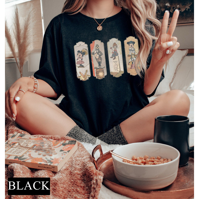 Comfort Colors Retro Mickey The Haunted Mansion Tee, Disney Halloween Shirt, Disney Friends Shirt, Disney Family Shirt, Mickey and Friends - 3.jpg