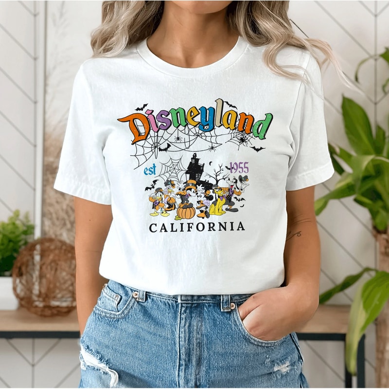 Disney Halloween Unisex T-Shirt, Disneyland Halloween Party Shirt, Mickey and Friends Halloween Shirt, Spooky Season Shirt, Trick or Treat - 1.jpg