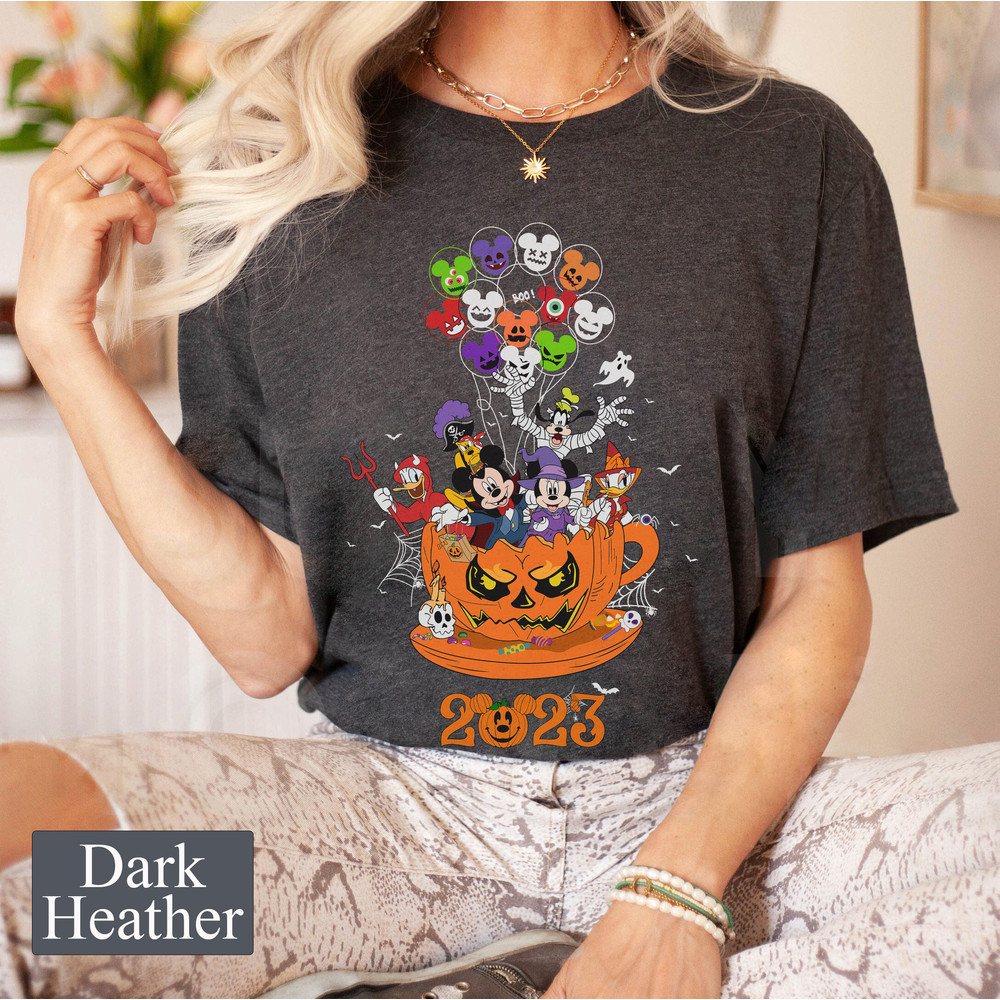 Disney Mickey and Friends Halloween Pumpkin Spice Cup Shirt, Disney Halloween Balloon Shirt, Spooky Season Fall Vibes Shirt, Trick or Treat - 3.jpg