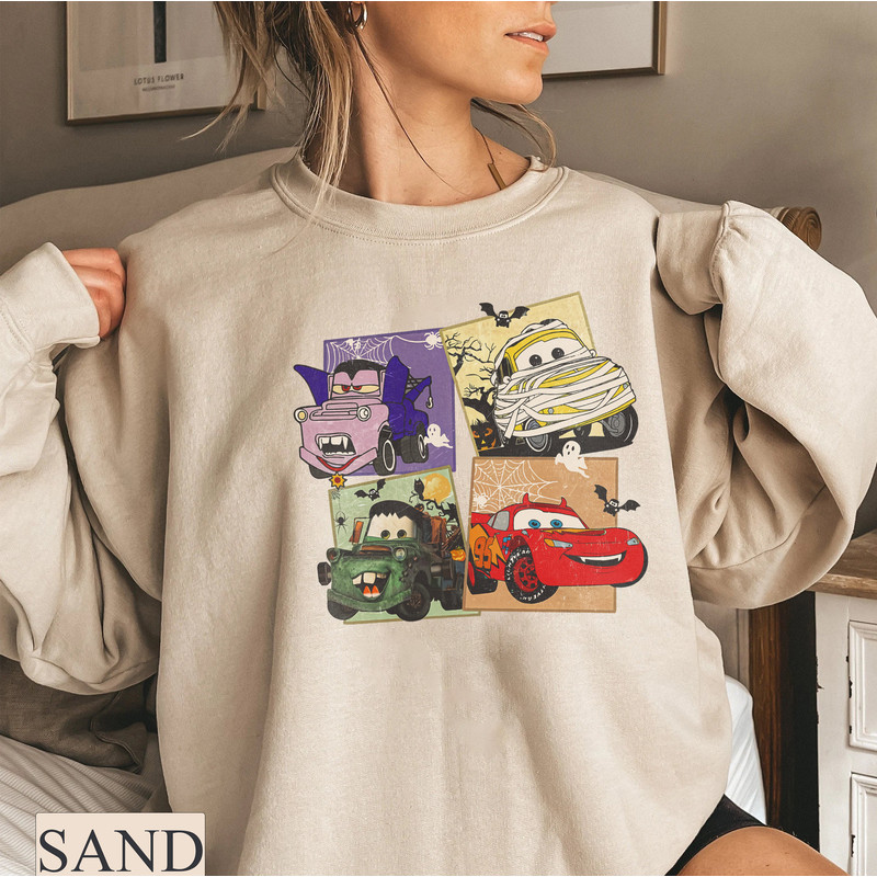 Funny Disney Pixar Cars Halloween Shirt, Lightning Mcqueen Shirt, Matter Shirt, Cars Character Halloween, Spooky Season Shirt, Disney Family - 5.jpg