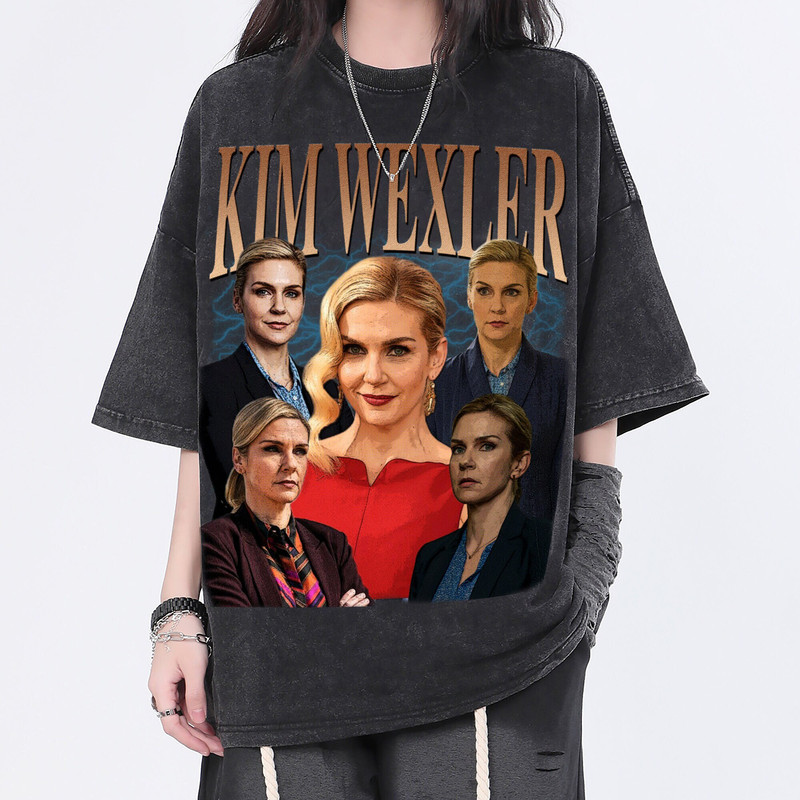 Kim Wexler Vintage Washed Shirt, Actress Homage Graphic Unisex T-Shirt, Bootleg Retro 90's Fans Tee Gift - 1.jpg