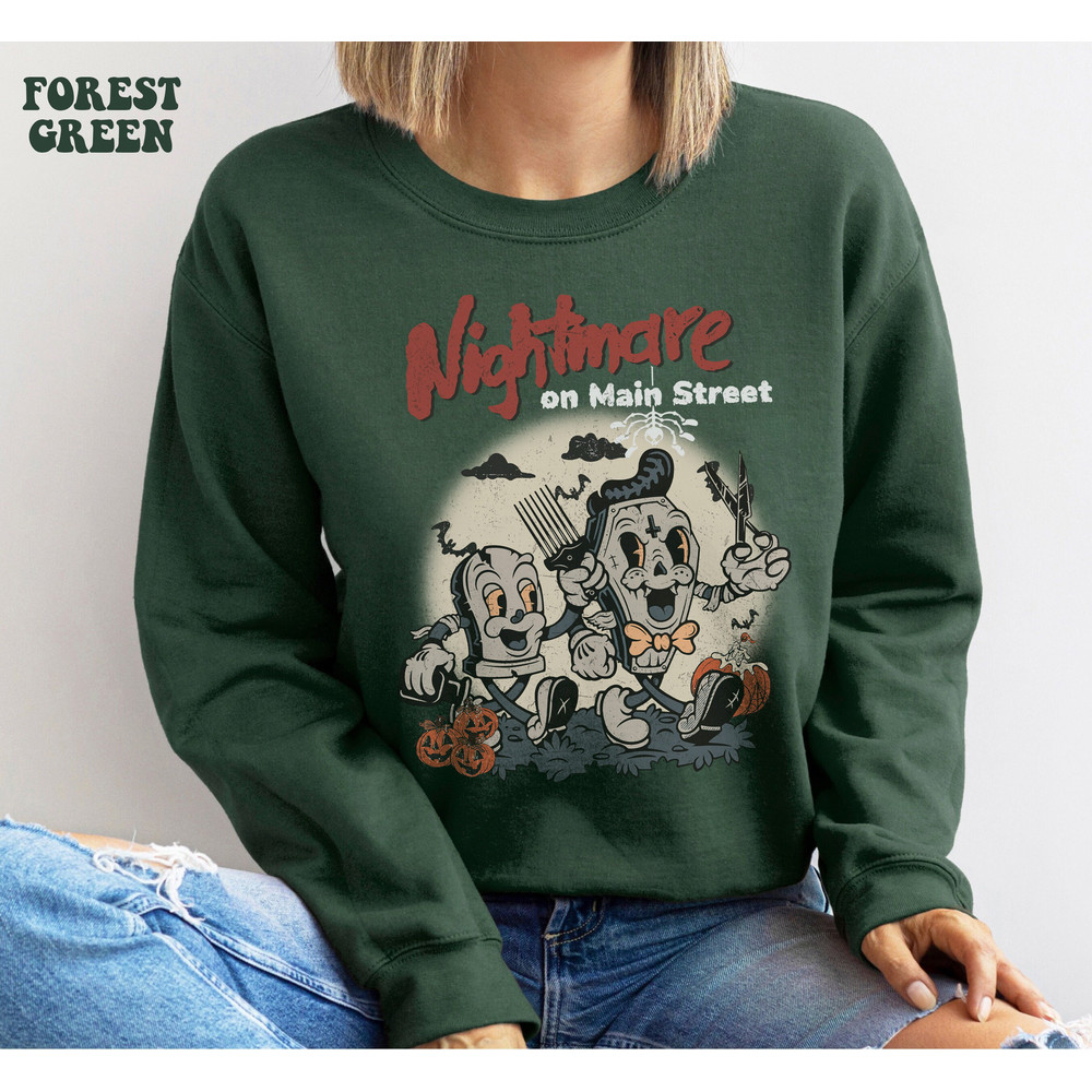 Grave Barber Halloween Pumpkin Shirt, Nightmare on Mainstreet Shirt, Vintage 90s Halloween Party Shirt, WDW Spooky Season, Trick or Treat - 4.jpg