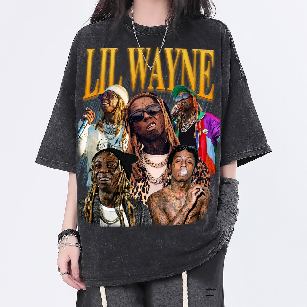 Lil Wayne Vintage Washed Shirt, Hip hop RnB Rap Unisex Homage Tee,inspired Morena Fans Gift For Women, Retro 90's T-Shirt For Men - 1.jpg