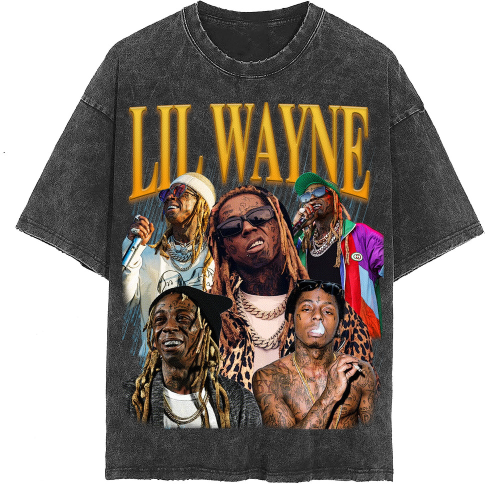 Lil Wayne Vintage Washed Shirt, Hip hop RnB Rap Unisex Homage Tee,inspired Morena Fans Gift For Women, Retro 90's T-Shirt For Men - 2.jpg