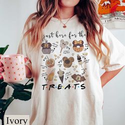 just here for the treats comfort colors tee, disney mi