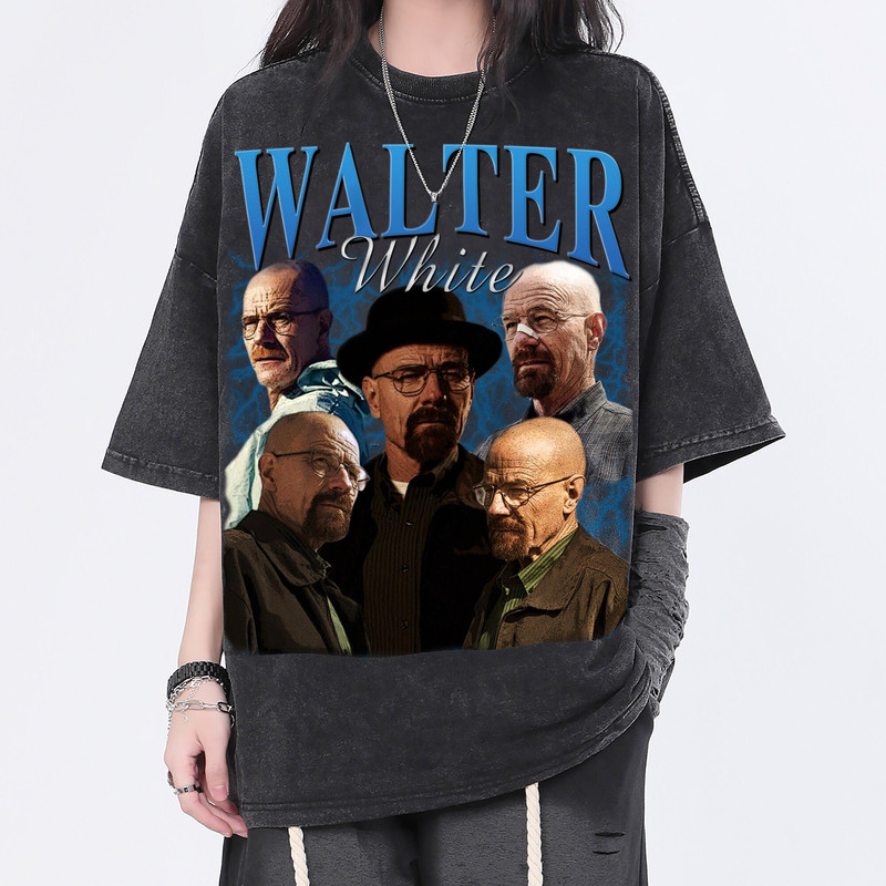 Walter White Vintage Washed T-Shirt, Breaking Bad Homage Tee,Funny Shirt For Women Gift,Retro 90's Tee For Men Gift - 1.jpg