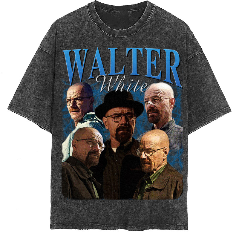 Walter White Vintage Washed T-Shirt, Breaking Bad Homage Tee,Funny Shirt For Women Gift,Retro 90's Tee For Men Gift - 2.jpg