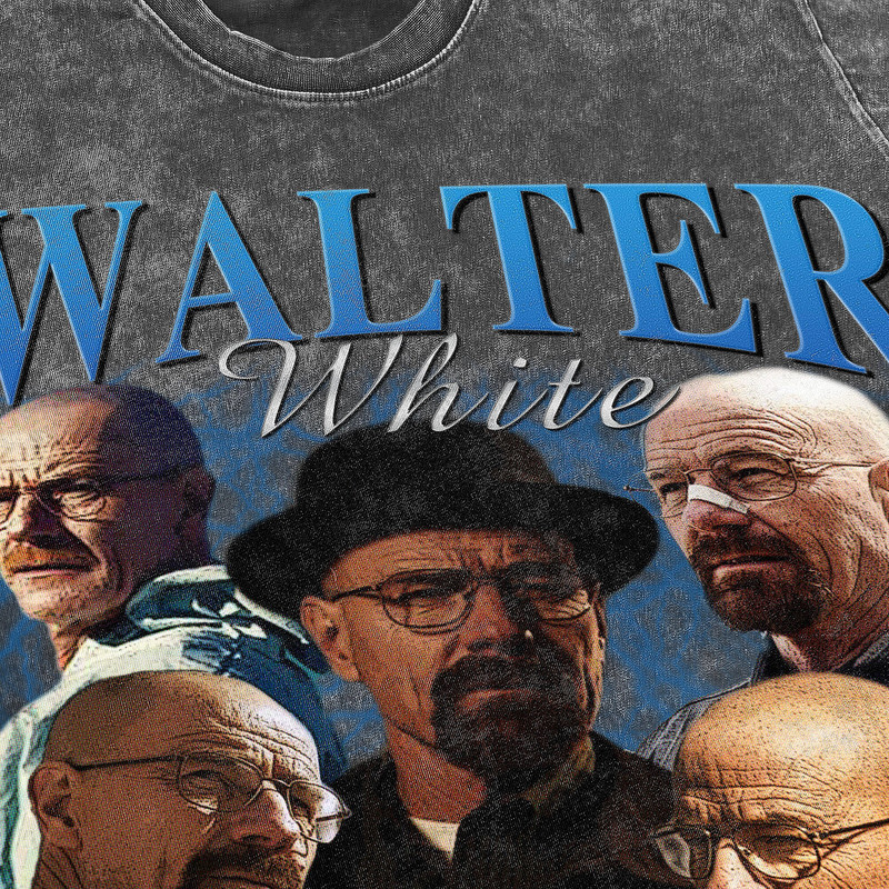 Walter White Vintage Washed T-Shirt, Breaking Bad Homage Tee,Funny Shirt For Women Gift,Retro 90's Tee For Men Gift - 3.jpg