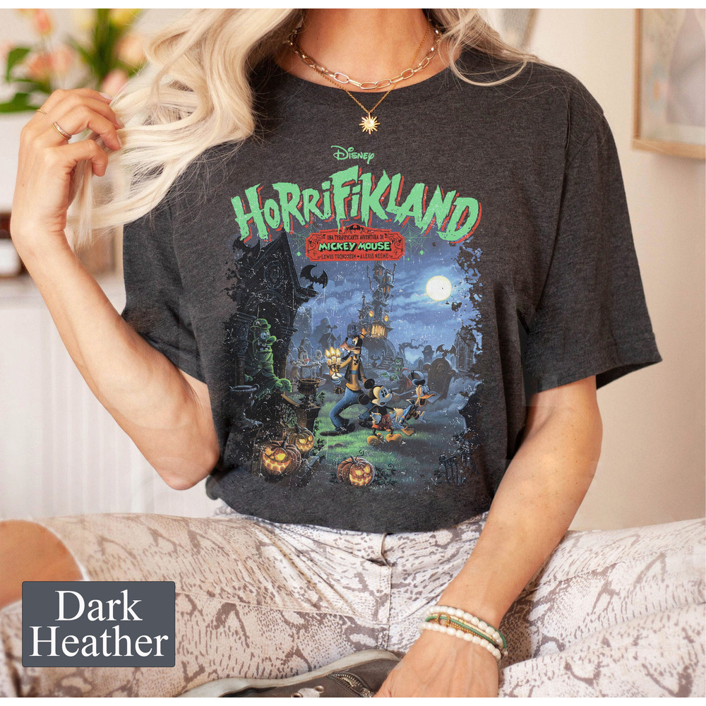 Vintage Disney Scary Halloween Mickey and Friends Shirt, Disney Halloween Party Shirt Retro, WDW Magic Kingdom Shirt, Halloween Matching - 2.jpg