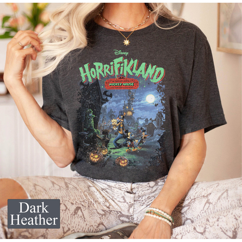 Vintage Disney Scary Halloween Mickey and Friends Shirt, Disney Halloween Party Shirt Retro, WDW Magic Kingdom Shirt, Halloween Matching - 2.jpg