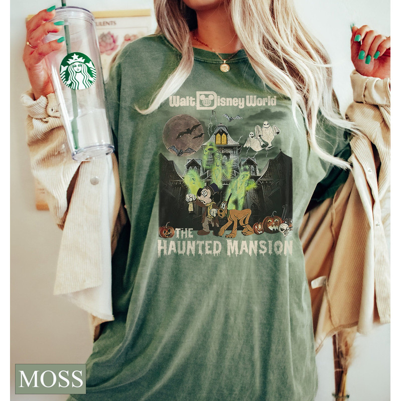 Walt Disney World The Haunted Mansion Comfort Colors Tee, Disney Halloween Shirt, Fall Vibes Shirt, Tis The Season Shirt, Women's Fall Tee - 4.jpg