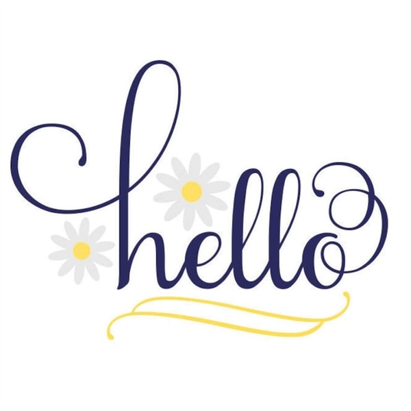 Hello. Sign Printable Hello Sign SVG, Hello Door Sign SVG, Welcome SVG, Digital Do - Inspire ...