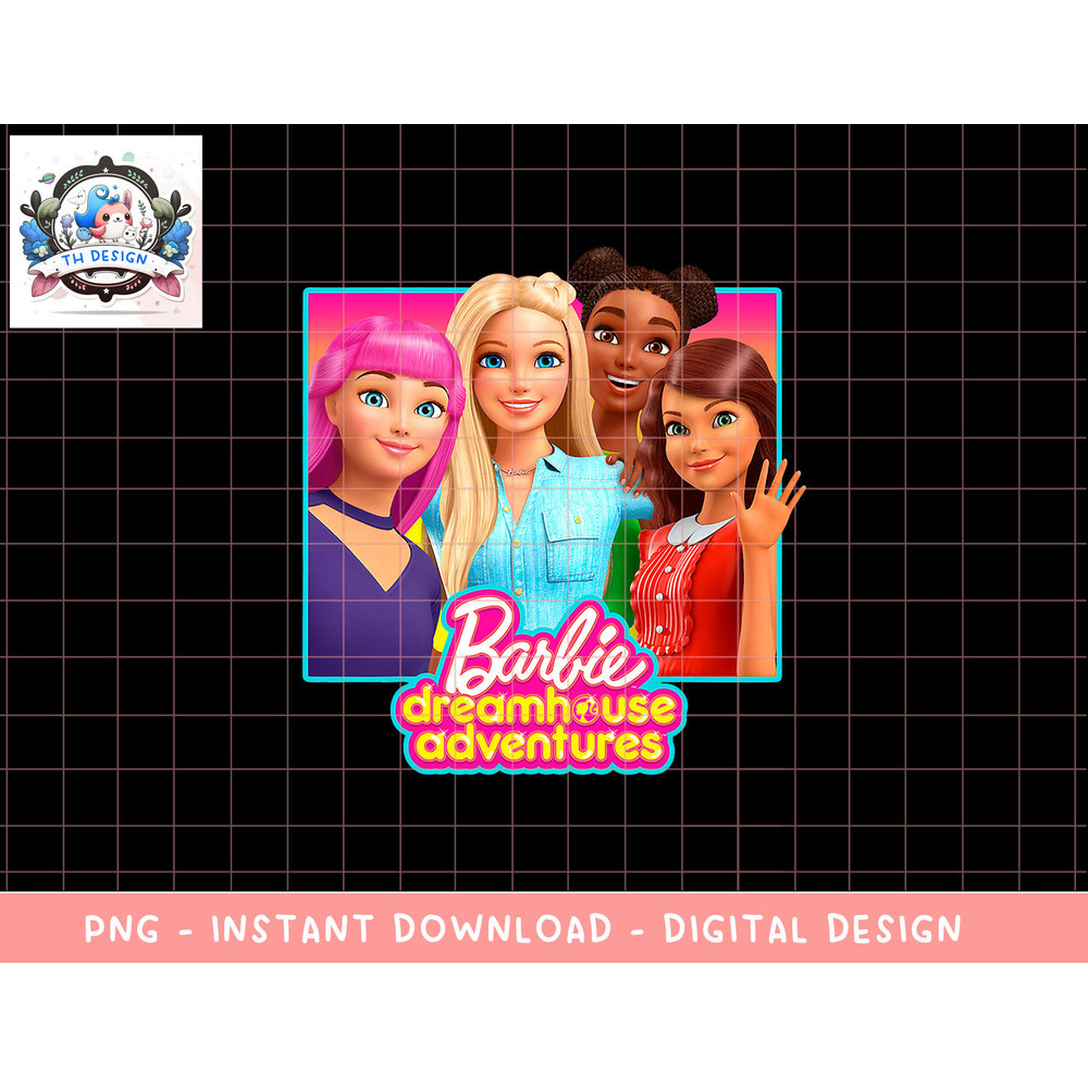 Barbie Dreamhouse Adventures Barbie and Friends png, sublimation copy.jpg