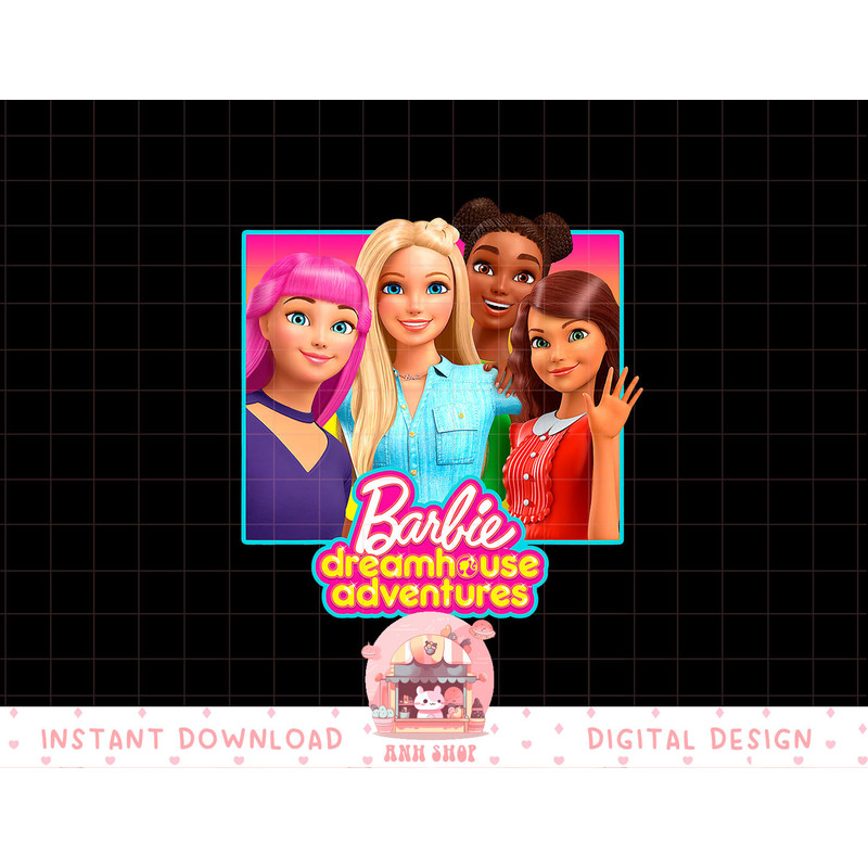 Barbie Dreamhouse Adventures Barbie and Friends png, sublimation copy.jpg