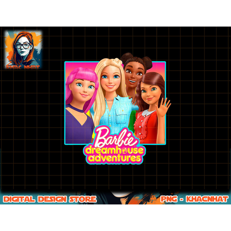 Barbie Dreamhouse Adventures Barbie and Friends png, sublimation copy.jpg